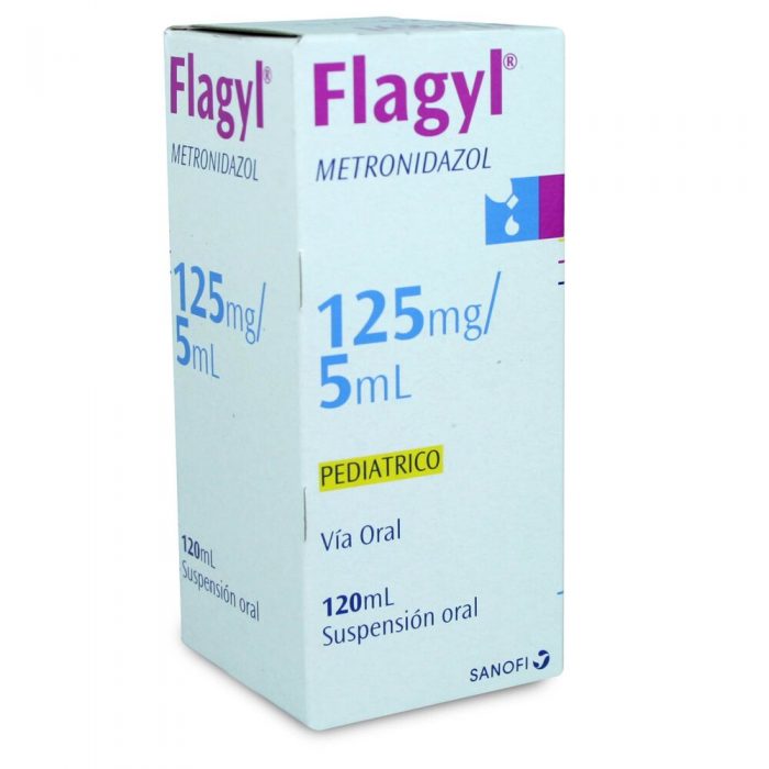 Flagyl Pediátrico Metronidazol 125 Mg 5 Ml Suspensión Oral 120 Ml